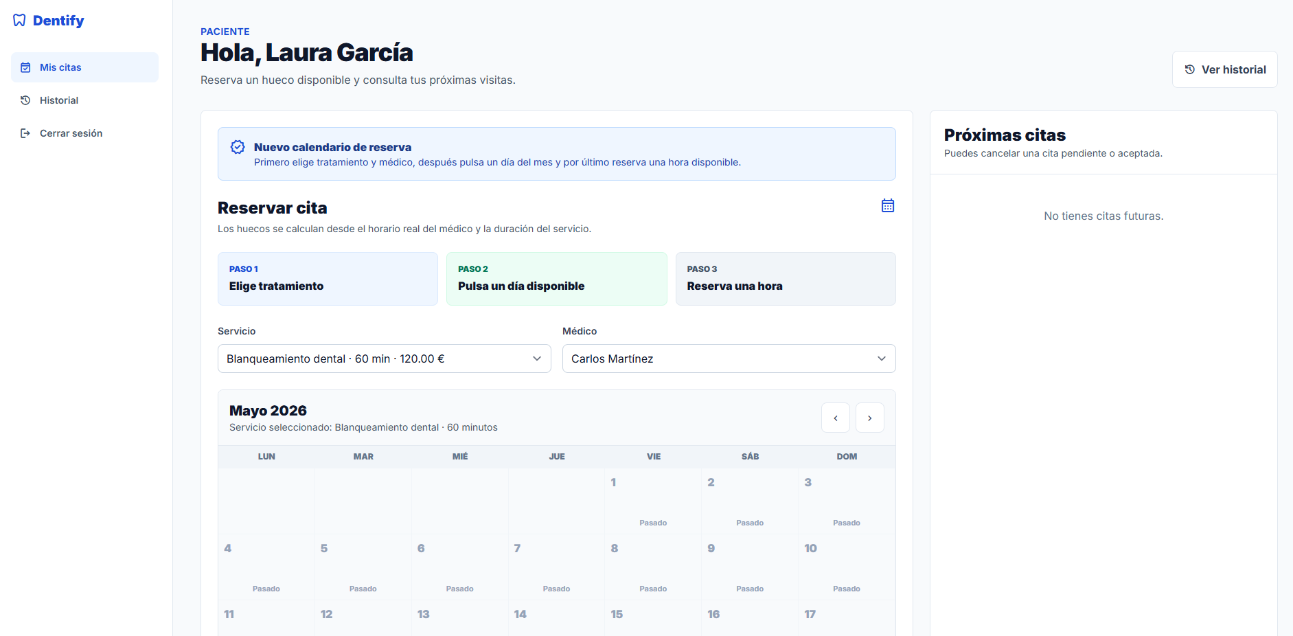 Panel paciente