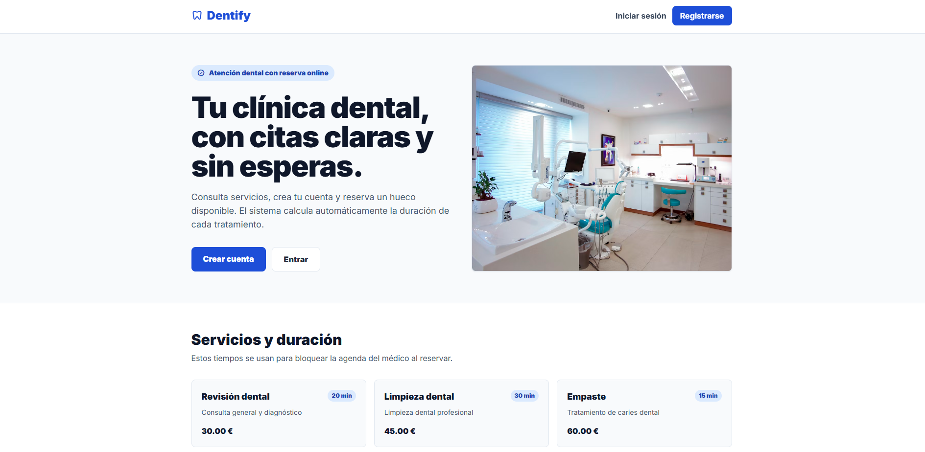 Inicio Dentify